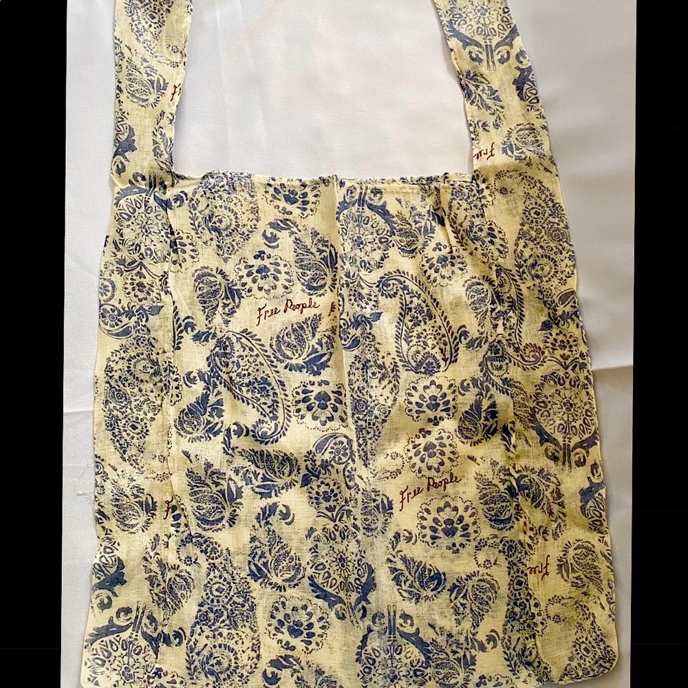 Free People Linen Reusable Market Tote Bag (large)